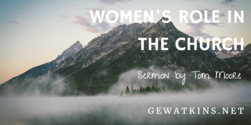 sermon on women's role in the church