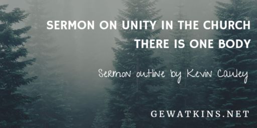 sermon on unity in the church