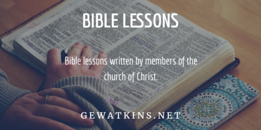 Bible Study Lessons | FREE Bible Lessons - GEWatkins.net