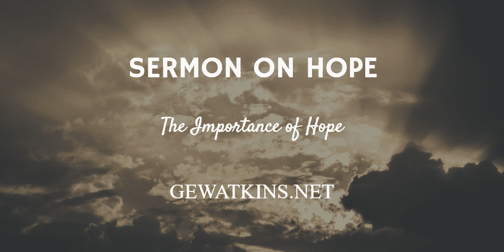 Sermon on Hope | The Importance of Hope