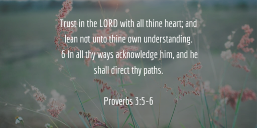 sermon on proverbs 3:5-6
